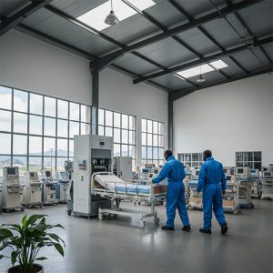 medical e-waste collection truck Kenya