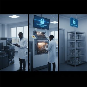 medical e-waste collection truck Kenya