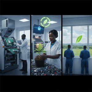 medical e-waste collection truck Kenya